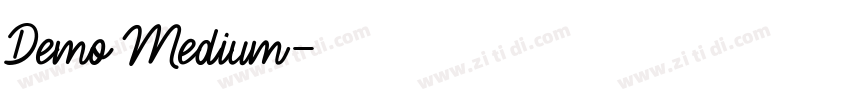 Demo Medium字体转换 Demo Medium字体转换